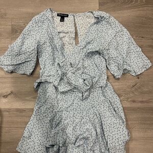 Streetwear Society Light Blue Floral Dress
